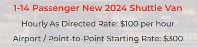 big shuttle van price