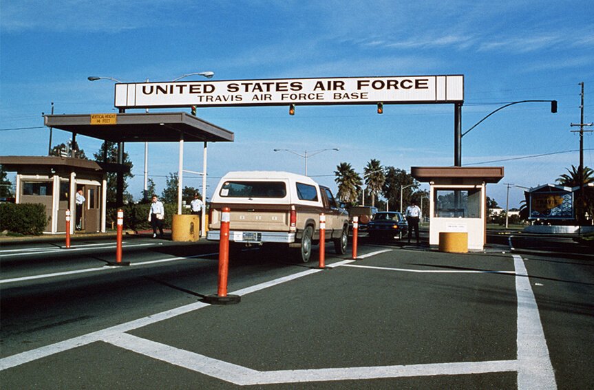 Travis Air Force Base airport shuttle service connecting city to major California airports