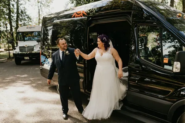 Vacaville wedding shuttle and guest transportation service
