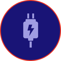 USB charging ports for phones, tablets, and laptops during airport shuttle rides