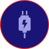USB charging ports for phones, tablets, and laptops during airport shuttle rides