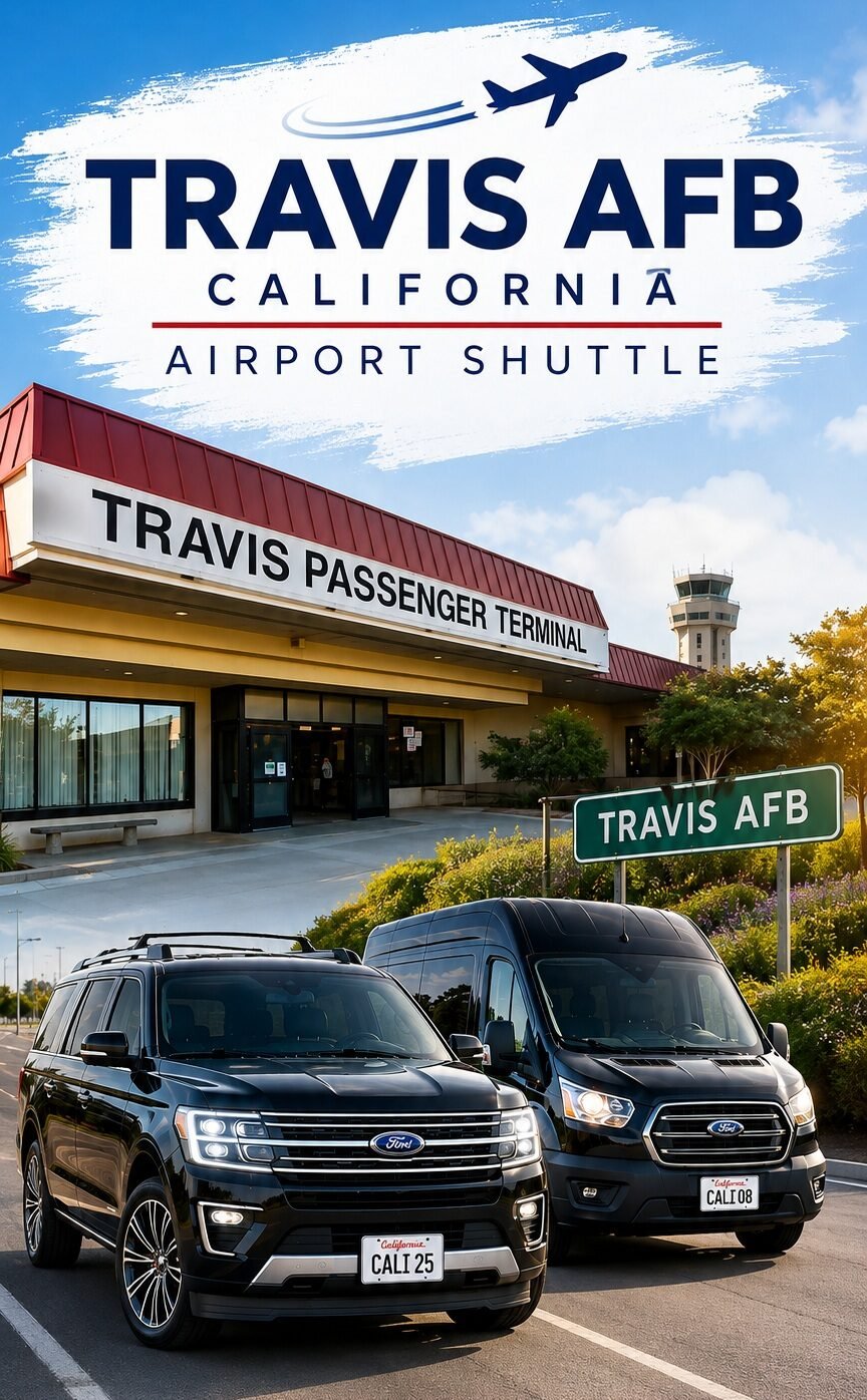 Travis Airport Shuttle Serving Solano County by California Airport Shuttle