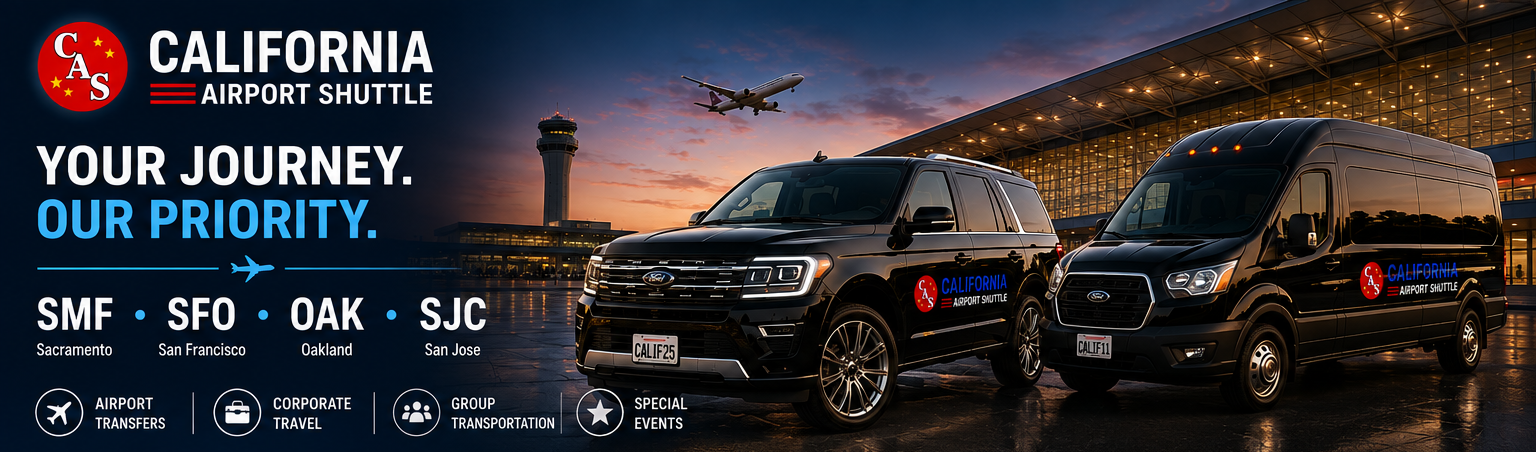 California Airport Shuttle transportation in Northern California